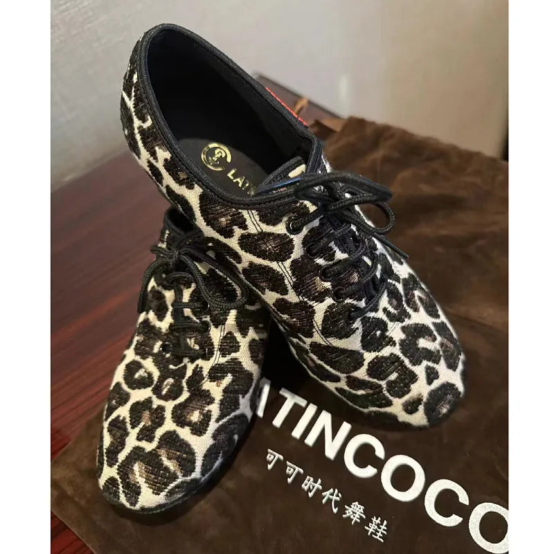 Elegant professional SW Latin Dance shoes by Corporación Turística, featuring stylish design and comfortable fit for dancers.