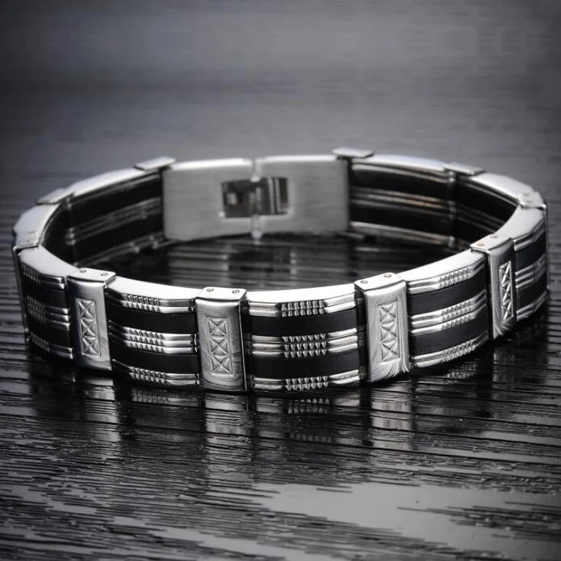 Men's jewelry accessories, 21cm bracelet by Corporación Turística, stylish men's jewelry bracelet with a modern design.