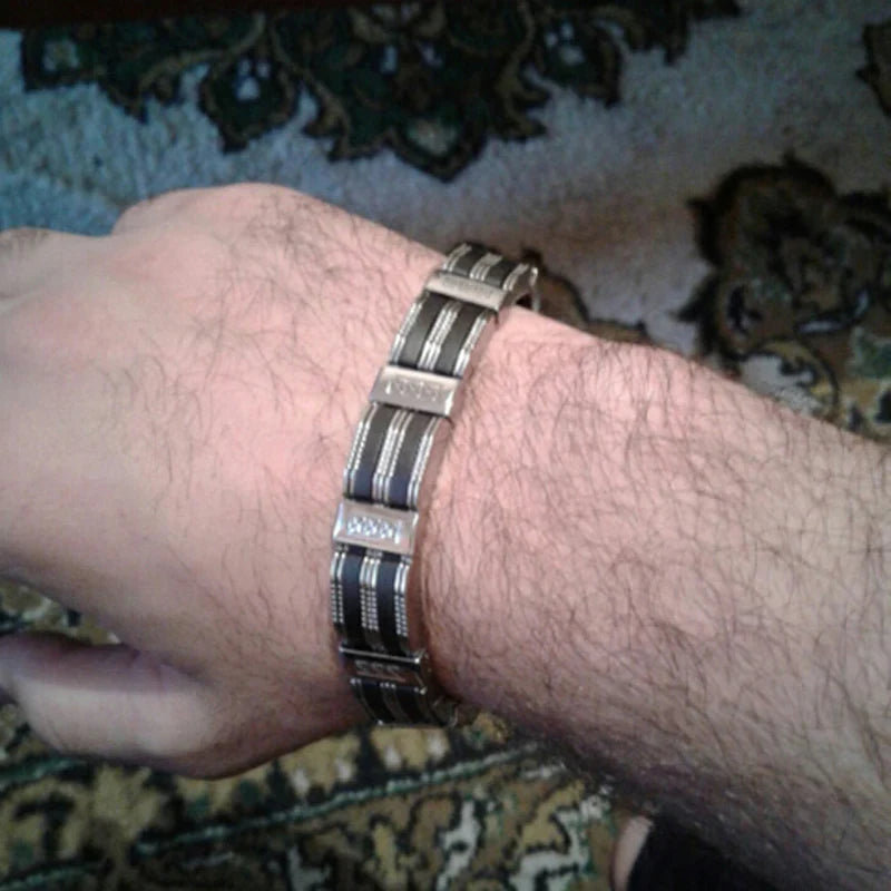 Men's jewelry accessories bracelet, 21cm style by Corporación Turística, featuring a men's fashion bracelet with stylish design.