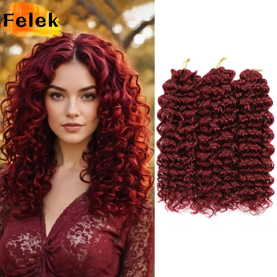 Trenzas de extensiones de cabello GoGo Curl para mujer, 18 pulgadas, en lote de 6, con trenzado rizado y natural.
