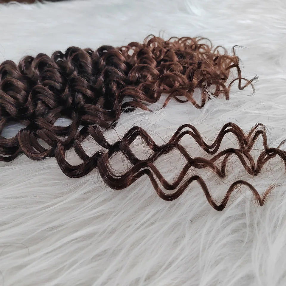 Trenzado de extensiones de cabello GoGo Curl para mujer, 18 pulgadas, 6 unidades en tono natural, de Corporación Turística