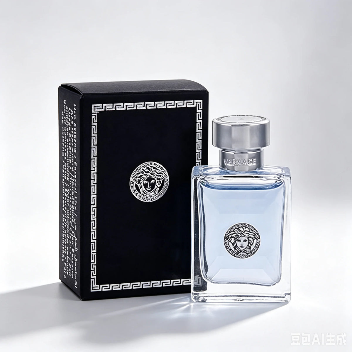 Versace Pour Homme Eros cologne for men in 3.4 fl oz (100ml) bottle, designed by Versace with a violet-themed packaging.