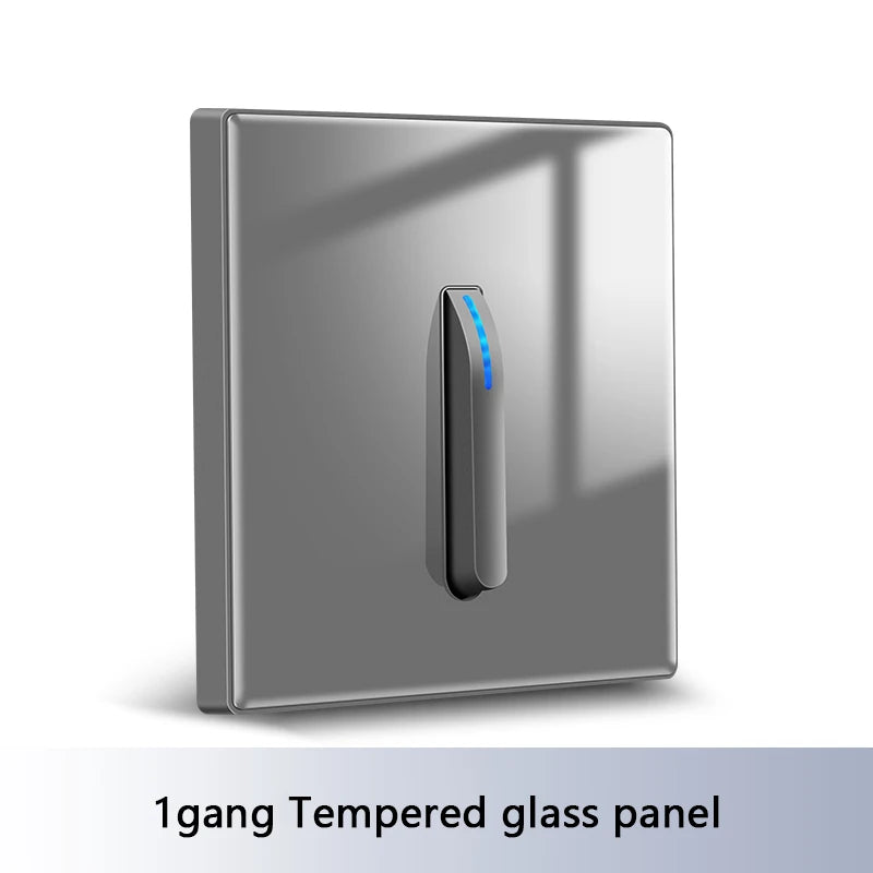 White 4-gang 2-way wall light switch panel by Corporación Turística, showing internal wiring and switch layout.