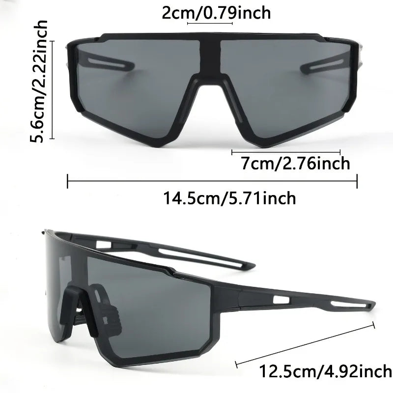 Stylish large-frame men's fashion glasses with white and green design, lightweight and modern by Corporación Turística.