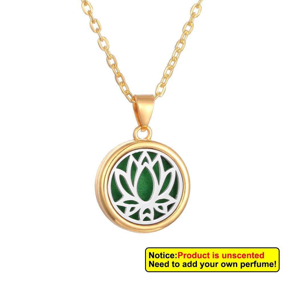 Aromatherapy diffuser collar with floral tree of life design by Corporación Turística, displayed on a neutral background.