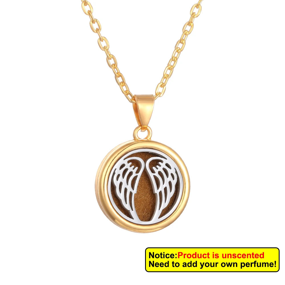 Aromatherapy diffuser collar featuring an intricately designed floral tree of life pendant by Corporación Turística.