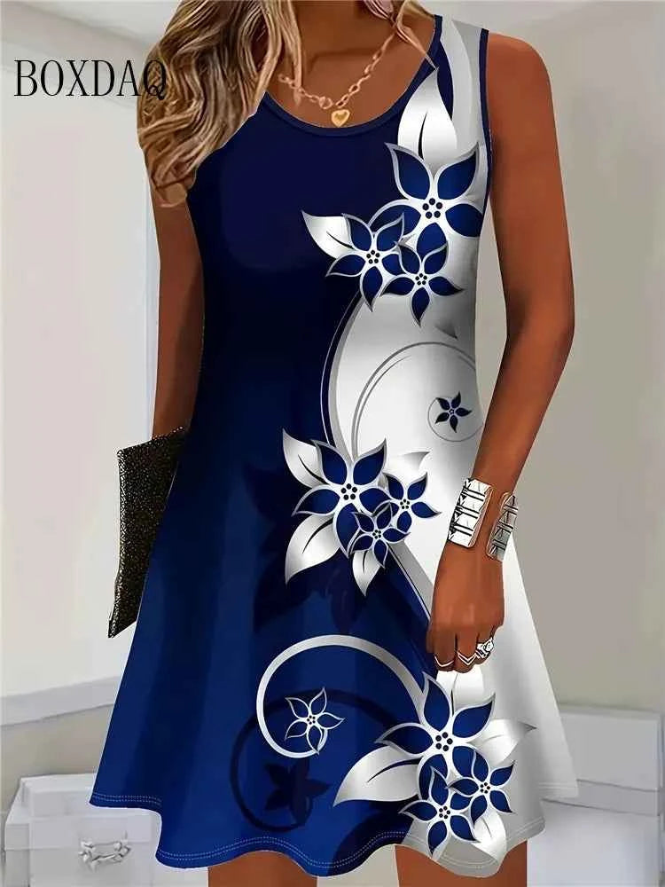 Bohemian sleeveless summer dress for women by Corporación Turística, lightweight and stylish for warm weather.