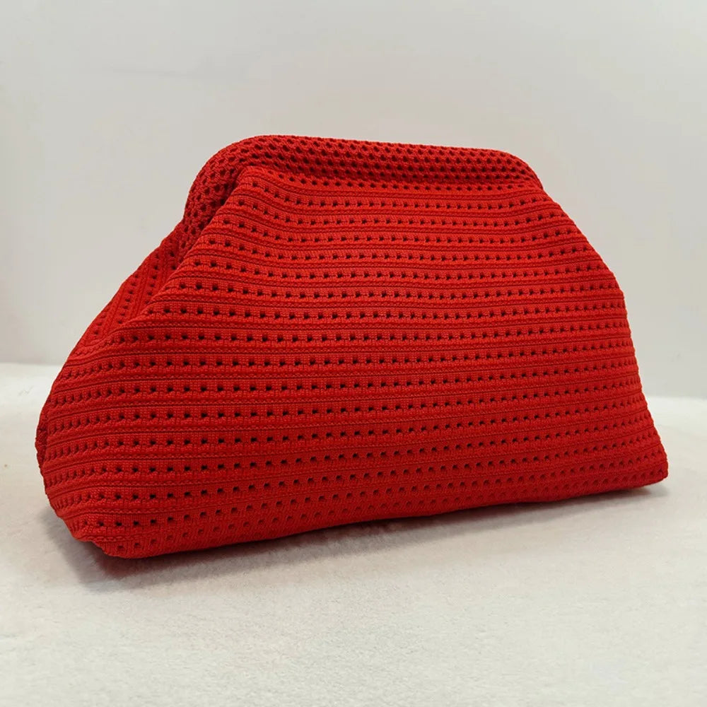 Yellow women's beach clutch bag by Corporación Turística, simple color design, stylish and spacious for beach essentials.