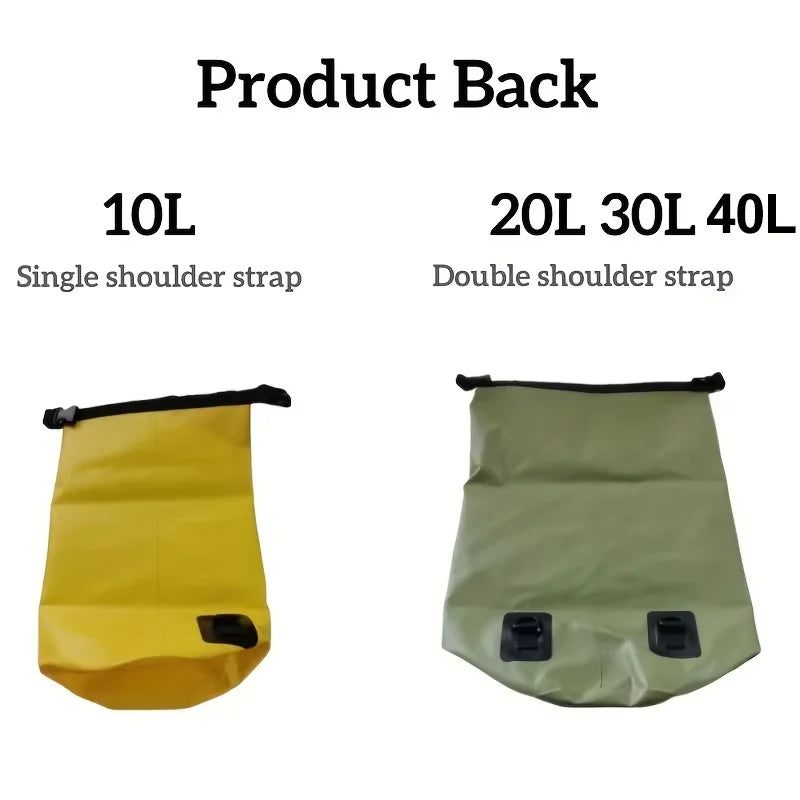 PVC swimming package with dry backpack for women by Corporación Turística, featuring a waterproof design and compact storage.