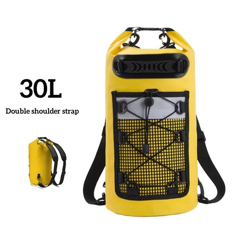 PVC swimming package with dry backpack for women, featuring a secure, waterproof design by Corporación Turística.