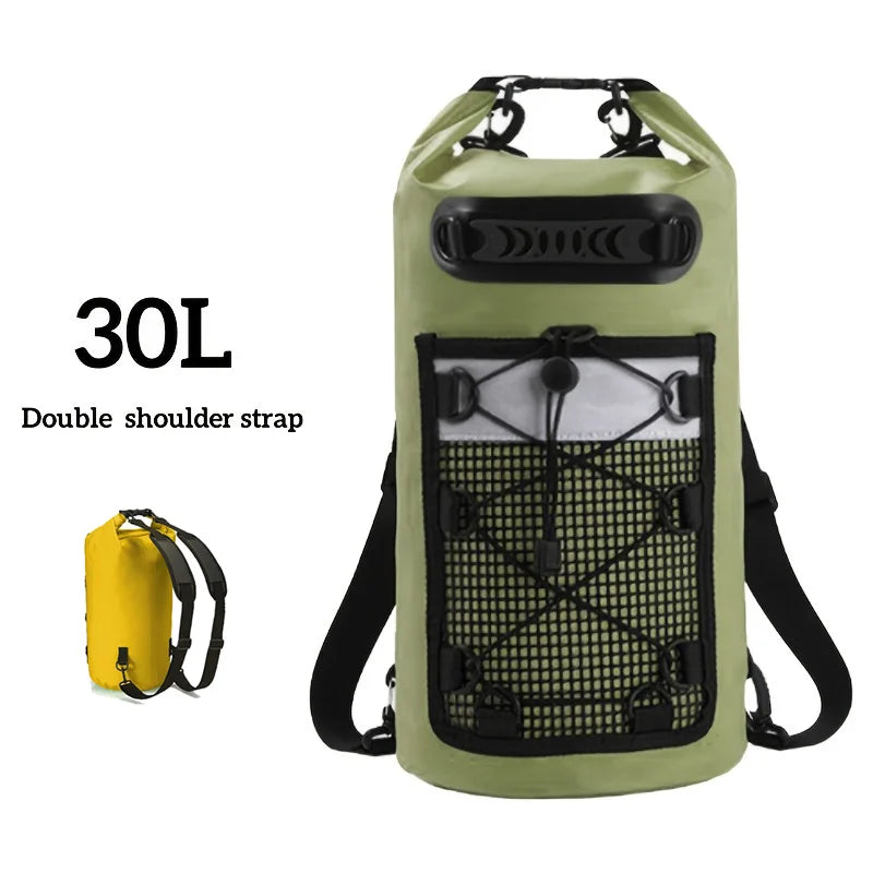 PVC swimming gear package with dry backpack for women, featuring a durable, waterproof design by Corporación Turística.