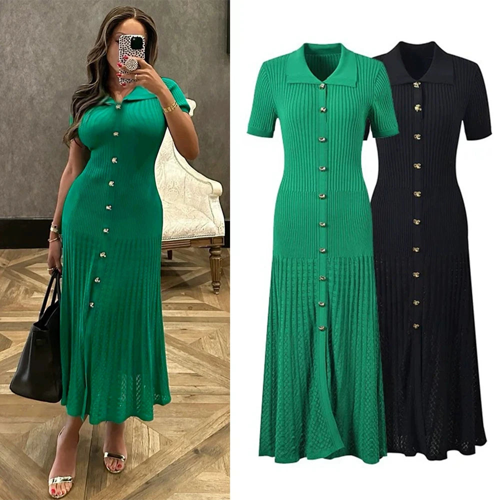 Black YuooMuoo vintage maxi dress with a turtleneck, featuring a relaxed fit and elegant style for casual or special occasions.