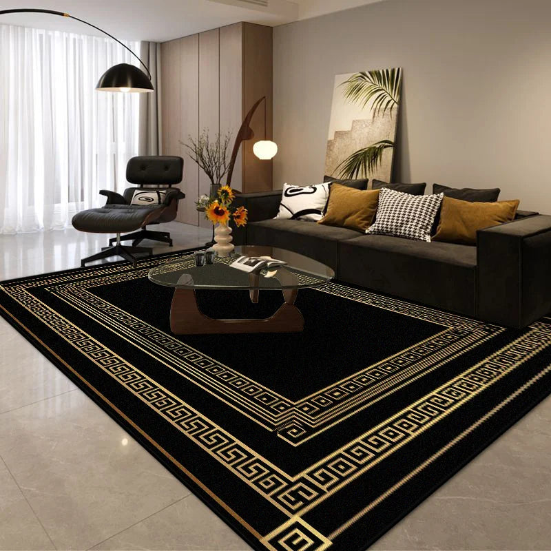 Modern luxury flannel rug by Corporación Turística, light decorative style, 3.9x5.2 ft, soft textured surface.