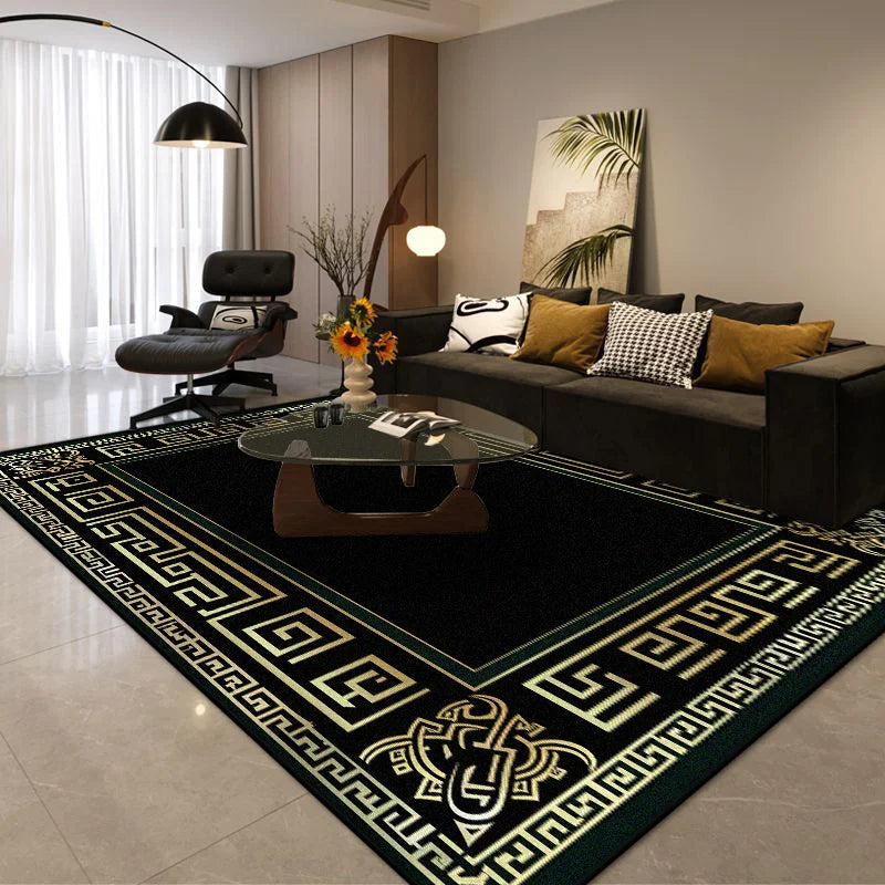 Modern luxury-style flannel rug by Corporación Turística, light decor, rectangular shape with soft, textured surface.