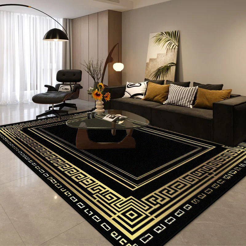 Modern luxury flannel rug by Corporación Turística, light decorative style in 3.9x5.2 ft (120x160 cm).