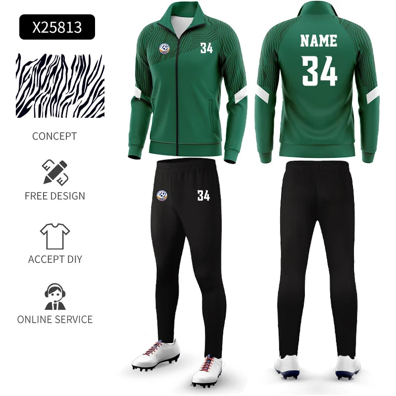 CRKE men's breathable sports tracksuit, high-quality athletic conjunto deportivo with jacket and pants, in a sporty design.