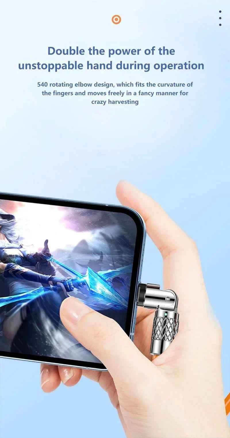 Orange DAINU USB-C fast charging cable, 1 meter, 120W, 7A, 180° rotation, compatible with Xiaomi gaming devices.
