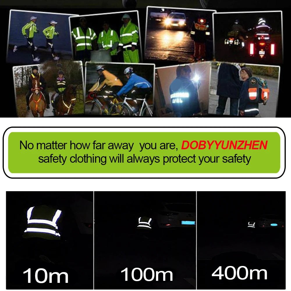 Neon yellow and black personalized ANSI Class 2 safety vest by DOBYYUNZHEN with logo, high-visibility workwear for safety.