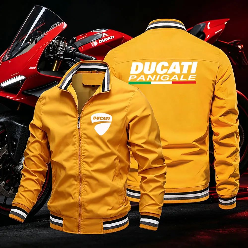 Ducati hombre 2026 ultraligera deportiva chaqueta de verano con protección solar, ideal para motociclista.