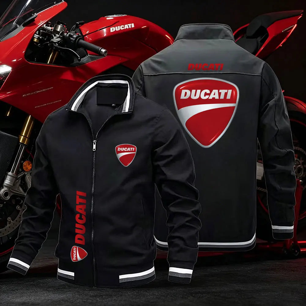 Ducati men's 2026 ultralight summer motorcycle jacket with sun protection, sporty design, lightweight and breathable riding gear.