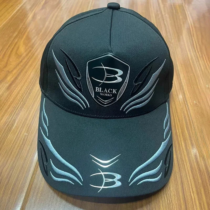 Gamakatsu waterproof breathable cotton fishing cap designed for summer fishing, featuring a wide brim and adjustable strap.