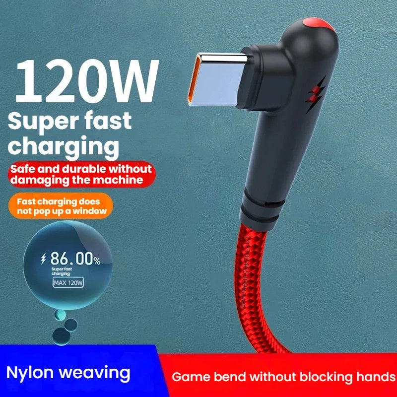 HOMEFISH USB-C cable, 1 meter, black, 120W fast charging and high-speed data transfer, ideal for electronic devices.