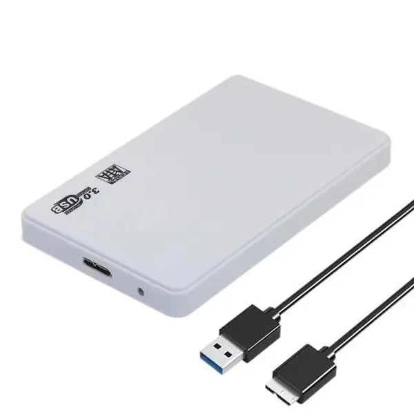 Kebidu 2.5" SATA SSD USB 3.0 external hard drive enclosure in red, high-speed data transfer for electronic storage.