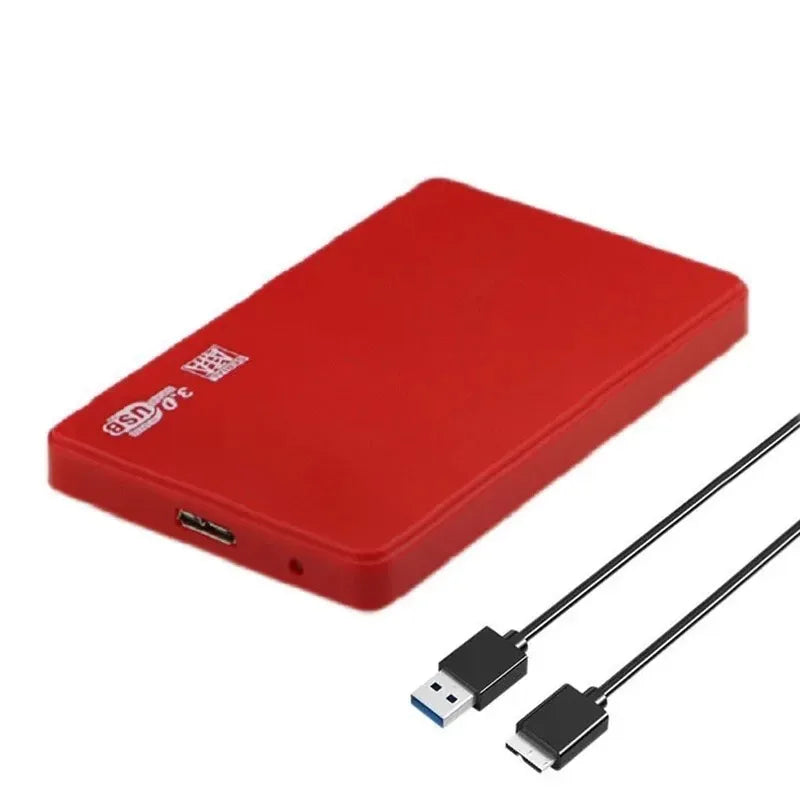 Kebidu 2.5" SATA SSD external hard drive enclosure with USB 3.0 for high-speed data transfer and storage expansion.