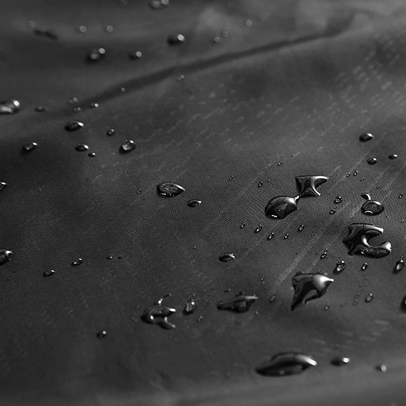 Unisex sky blue LNGXO waterproof windbreaker jacket for hiking and camping, featuring solar protection and lightweight design.
