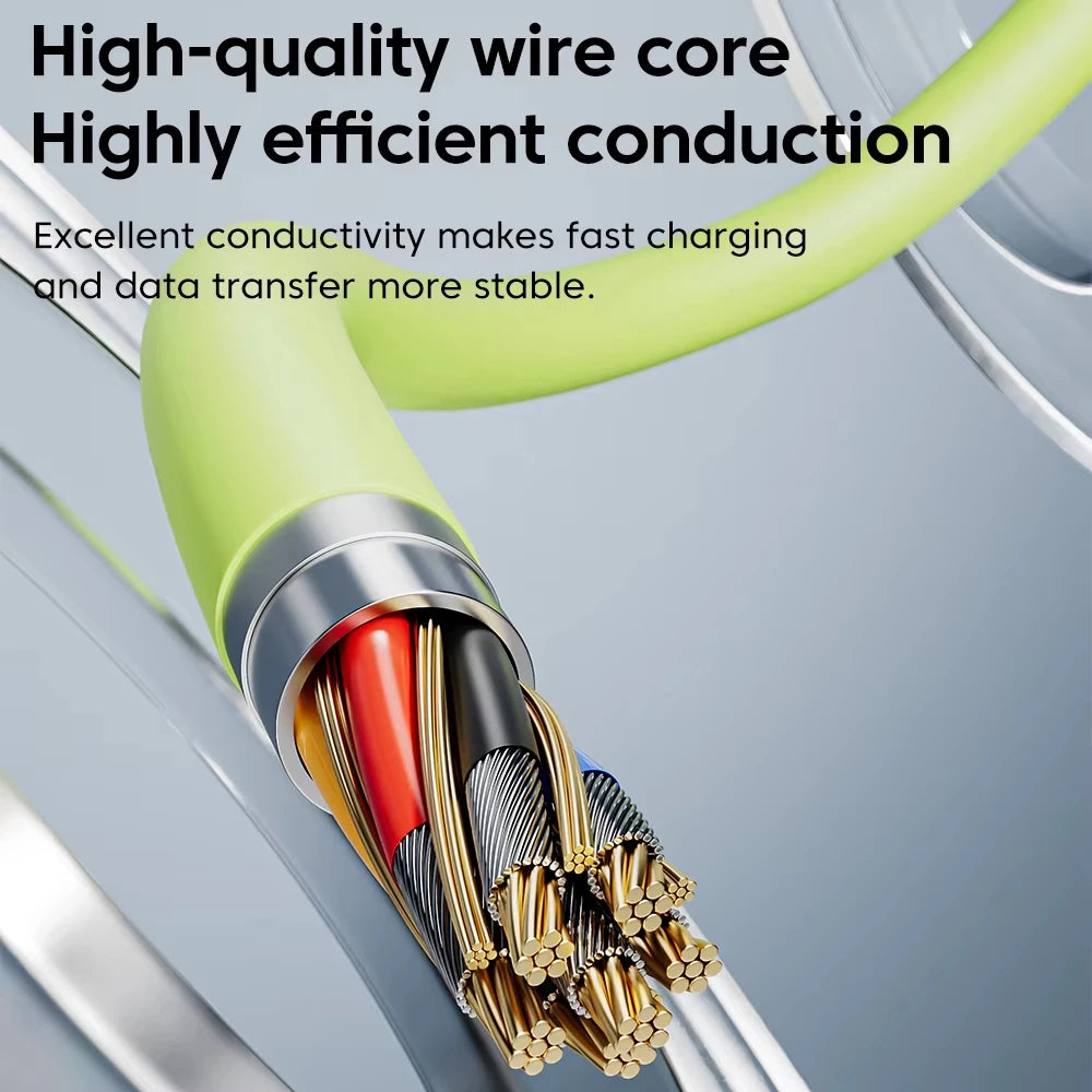 Three NNBILI USB C cables with 2m length for fast charging (240W) compatible with iPhone, Samsung, and Xiaomi devices.