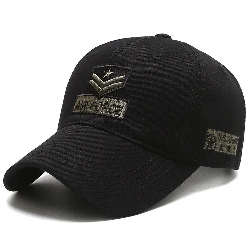 Adjustable military green baseball cap for men and women, casual style, provides sun protection, unisex accessory for outdoor wear.