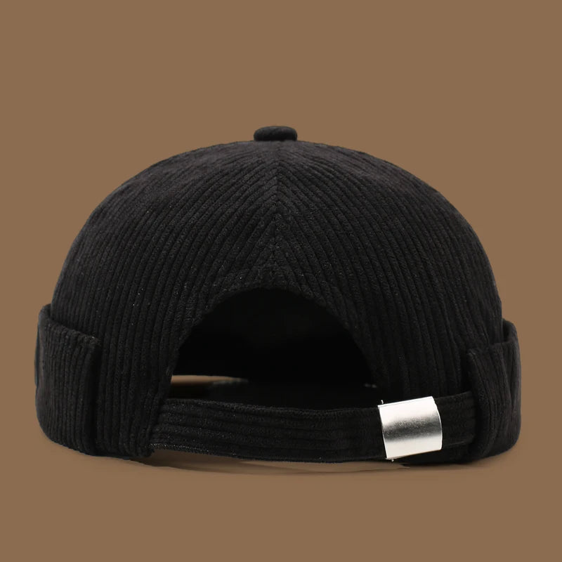 Unisex Yuppie fleece-lined panama hat with colorful stripes, perfect for autumn and winter outdoor wear.