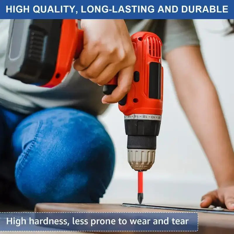 Rafford magnetic anti-slip drill bit set with 3, 6, or 12 pieces, featuring durable, easy-to-grip drill bits for various tasks.