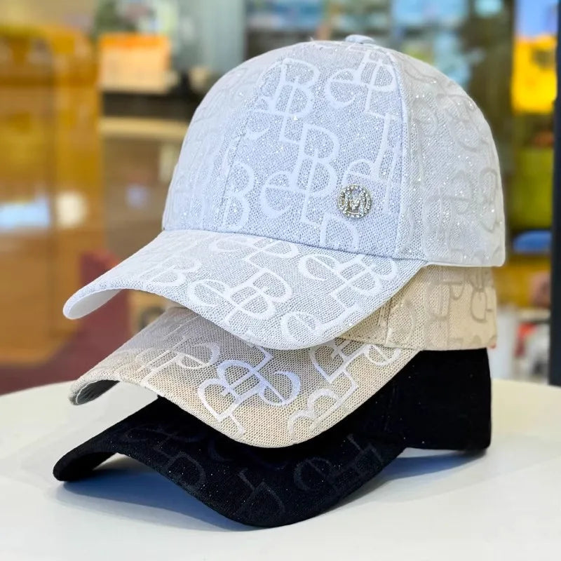 Rimiut unisex adjustable baseball cap featuring a round logo in casual style, black color, made of breathable fabric.