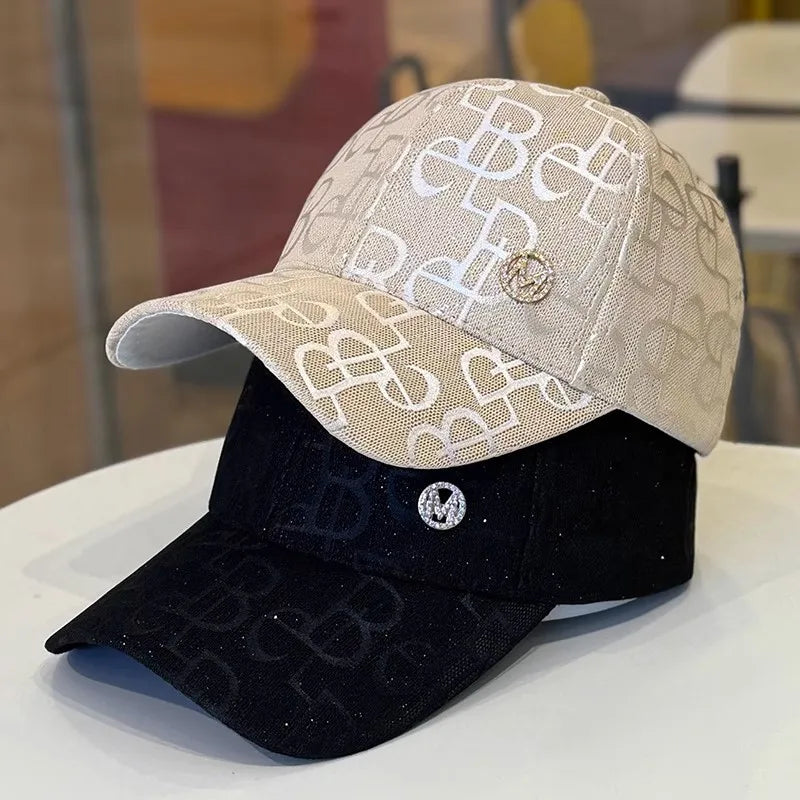 Unisex black Rimiut baseball cap with adjustable strap and round logo, casual style, made for everyday wear.