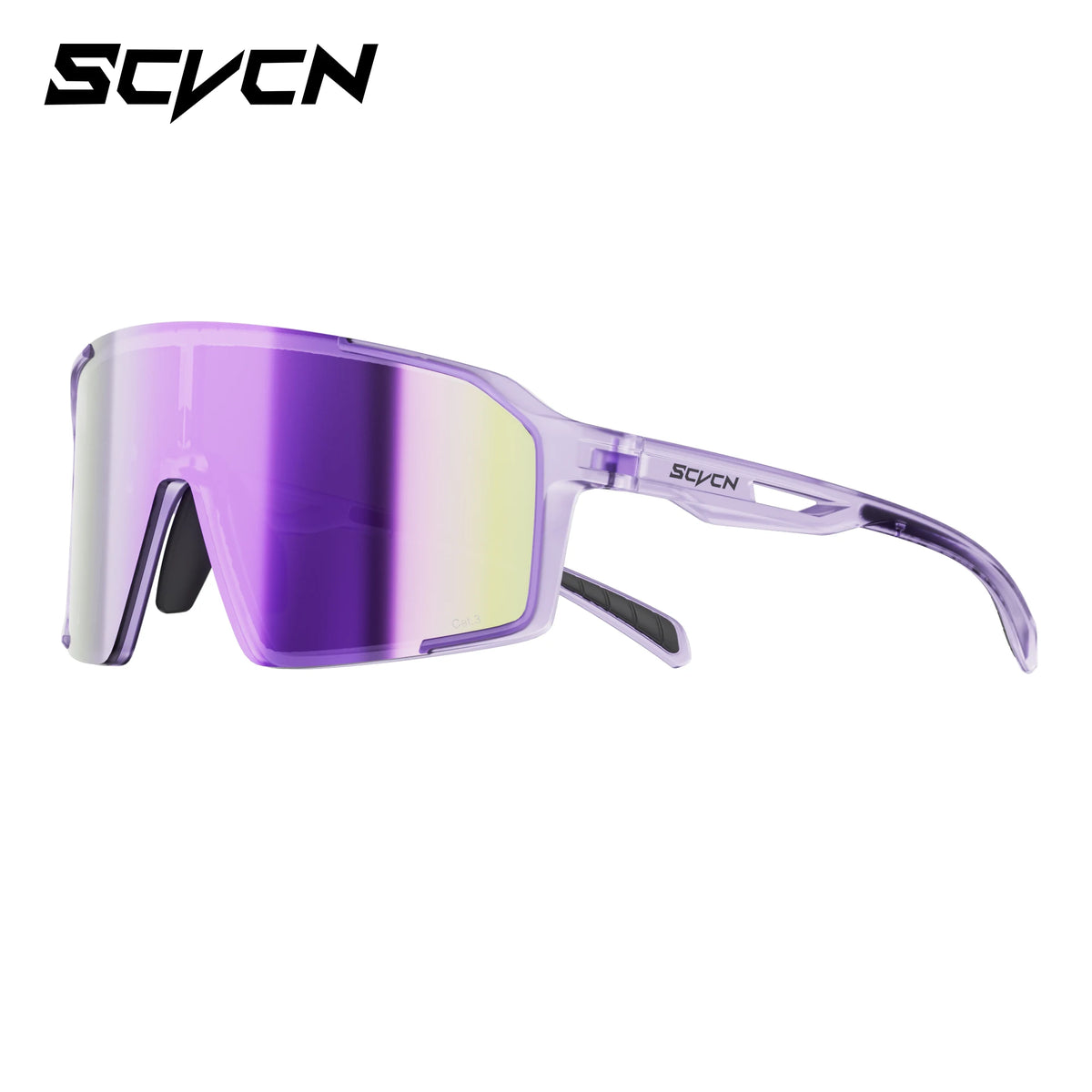 SCVCN photochromic sports sunglasses for men and women with UV400 protection, ideal for cycling and outdoor activities.