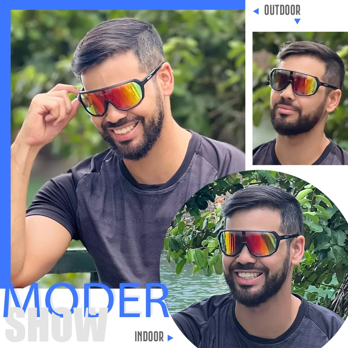 SCVCN polarized UV400 sports sunglasses for cycling and outdoor activities, featuring sleek design and durable frame.