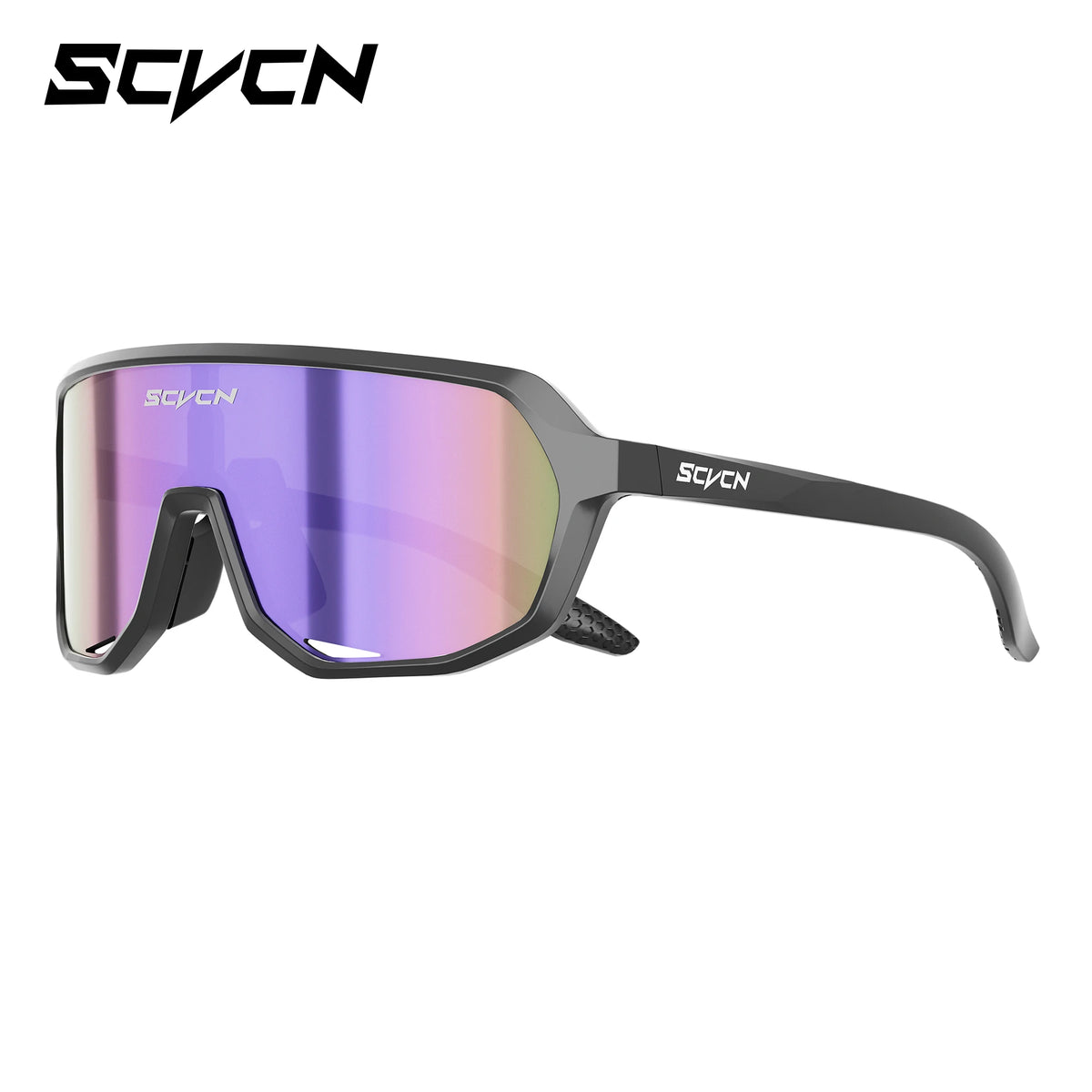 SCVCN polarized UV400 sports sunglasses for cycling and sports, featuring sleek design and durable lenses.