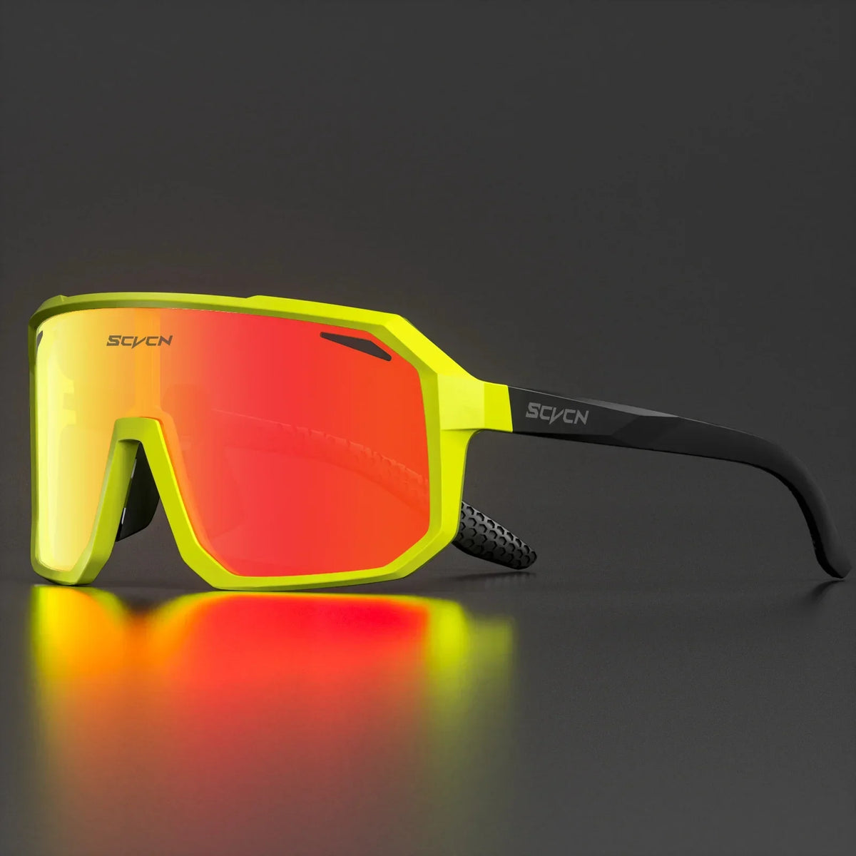 SCVCN sport sunglasses with UV400 protection for men and women, ideal for cycling, driving, and outdoor sports.