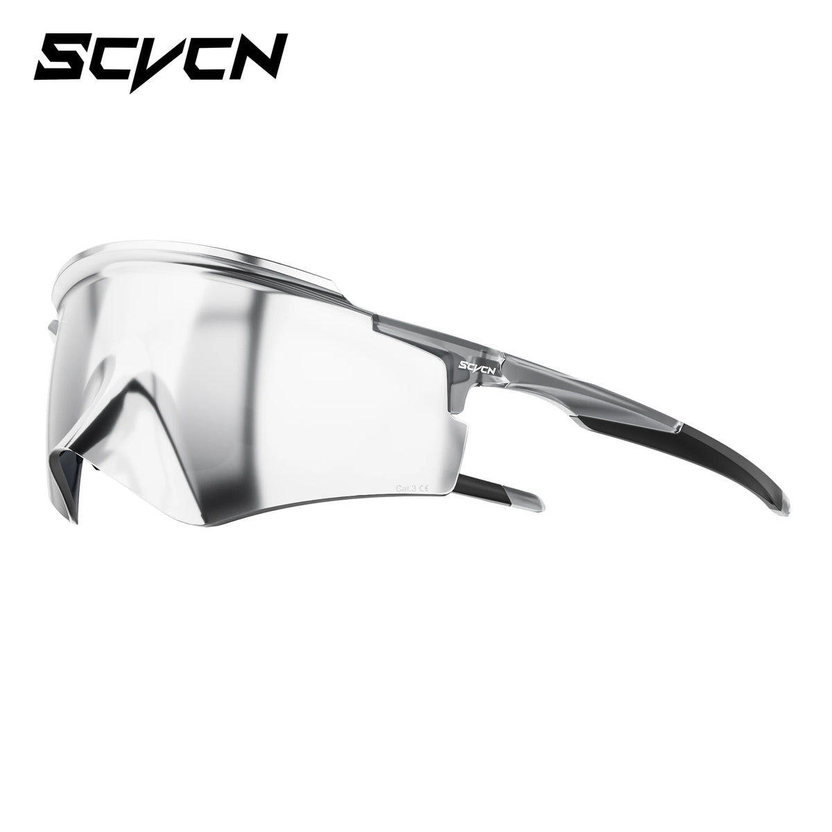 SCVCN UV400 sports cycling glasses for men and women, with a single lens, designed for mountain biking and outdoor cycling.
