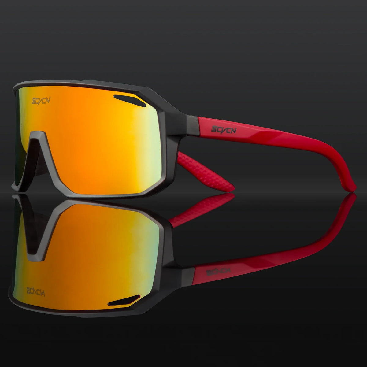 SCVCN photochromic cycling sunglasses with UV400 protection for men and women, designed for sports and outdoor cycling.