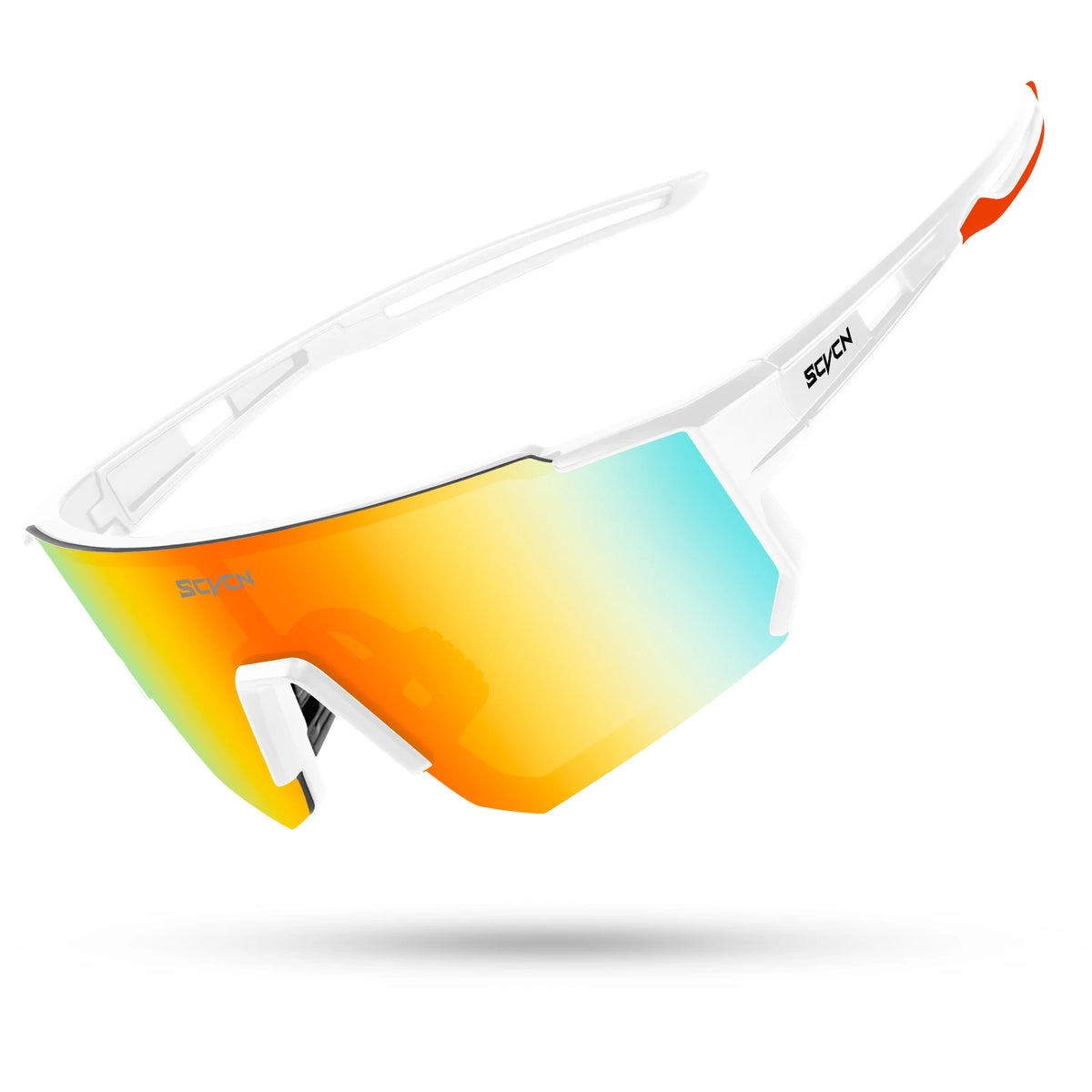 SCVCN UV400 sports cycling sunglasses for men and women, mountain biking eyewear with polarized lenses for outdoor cycling.