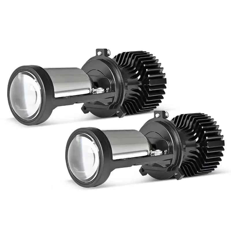 TCYATO LED Y6D H4 Bi-LED headlights for cars, 6000K bright, high-lumen automotive front light bulb for improved driving visibility.