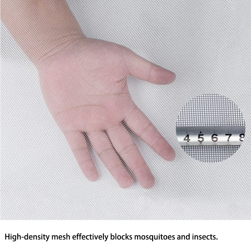 Grey TranquilTouch DIY pet window screen with anti-mosquito mesh, 80x180cm, designed for home decor and pet protection against insects.