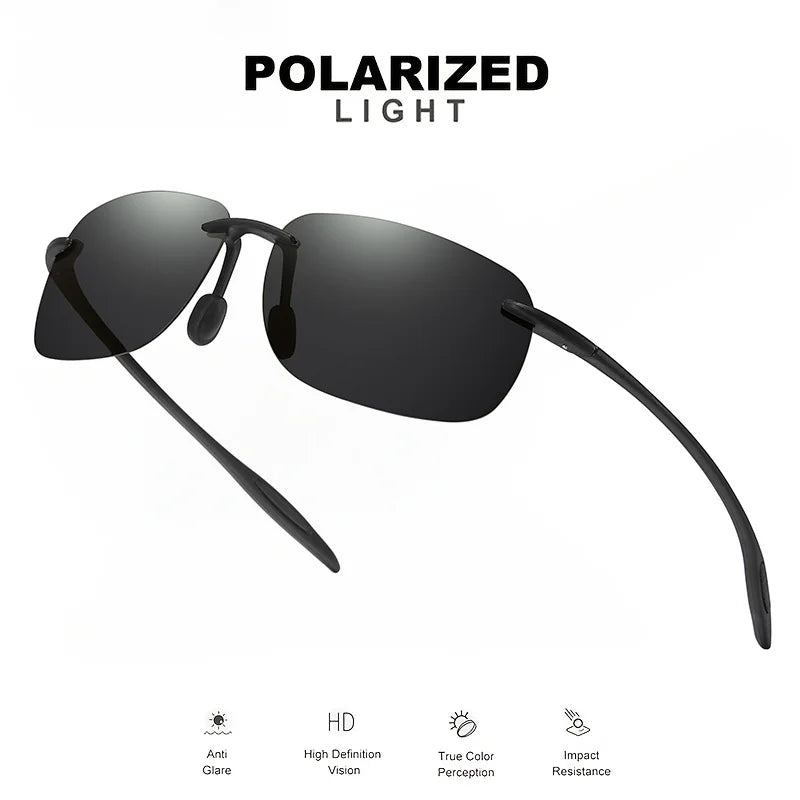 Vegueros polarized sport sunglasses for men, ultralight TR90 frames, ideal for driving and fishing, with night vision features.