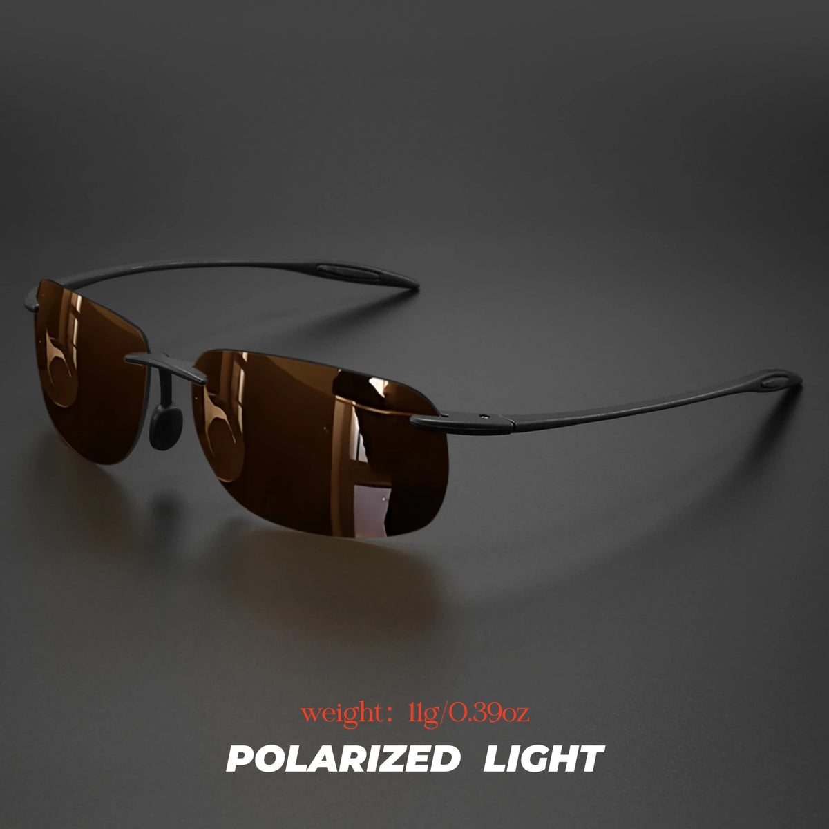 VEGUEROS polarized sports sunglasses for men, ultralight TR90 frame, suitable for driving and fishing, with dark tinted lenses.