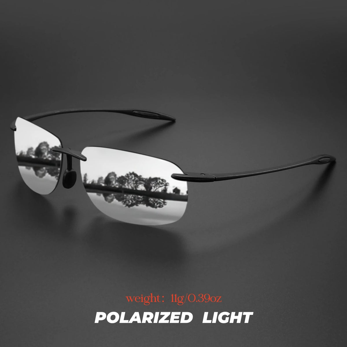 VEGUEROS polarized sport sunglasses for men, ultralight TR90 frame, ideal for driving and fishing, with a sleek design.