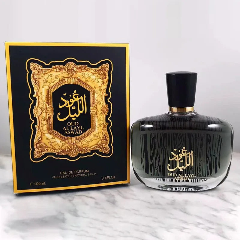Arab sandalwood perfume by WARMKISS featuring agarwood and musk, elegant 50ml Eau de Parfum in a sleek bottle.