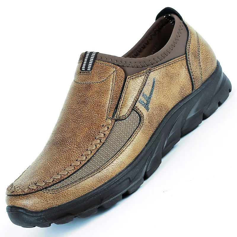YBQJOO men's large size moccasins, breathable nautical shoes in green, casual slip-on footwear for sizes 38-50.