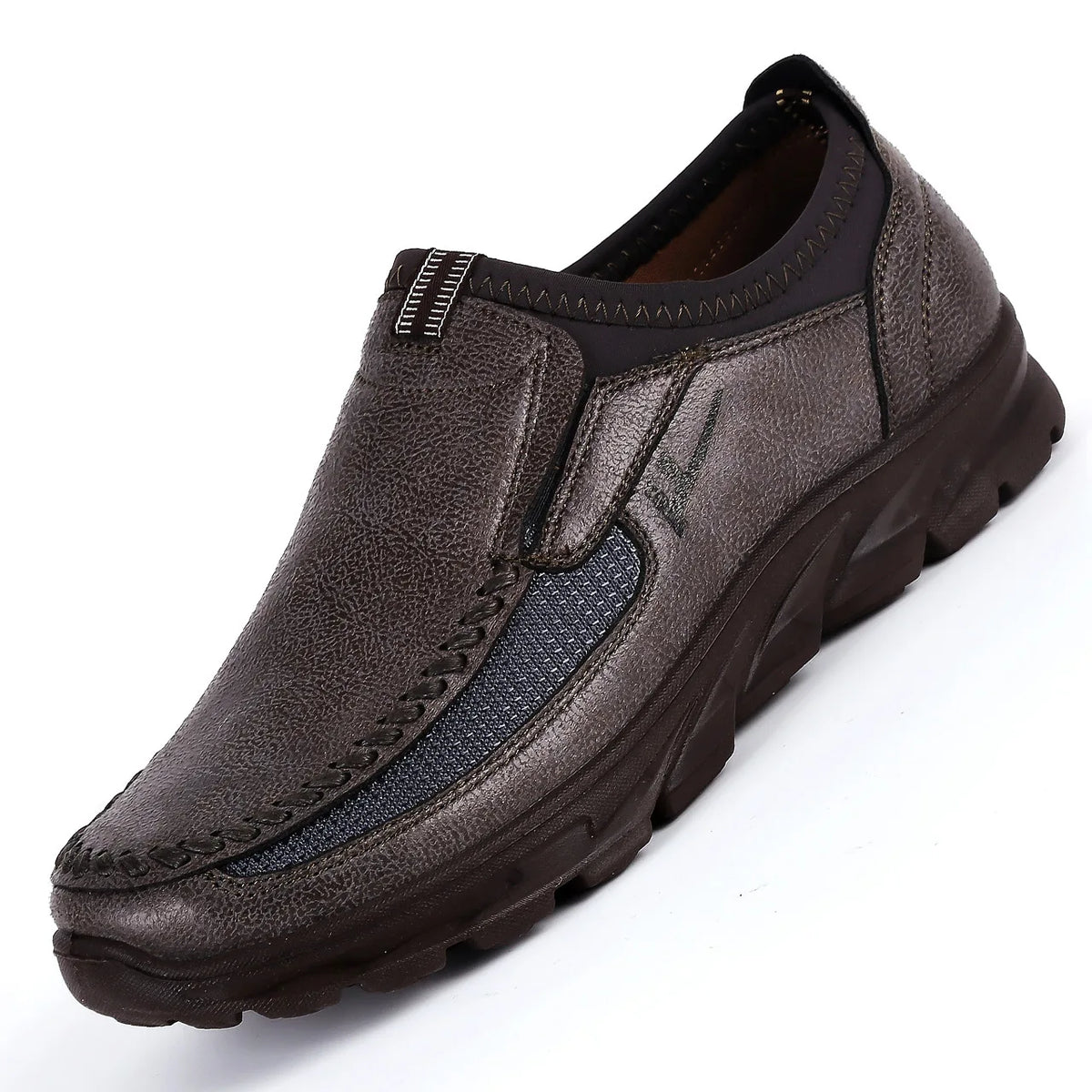 YBQJOO men's large size moccasins, breathable nautical shoes in green, available in sizes 38-50, casual footwear for men.